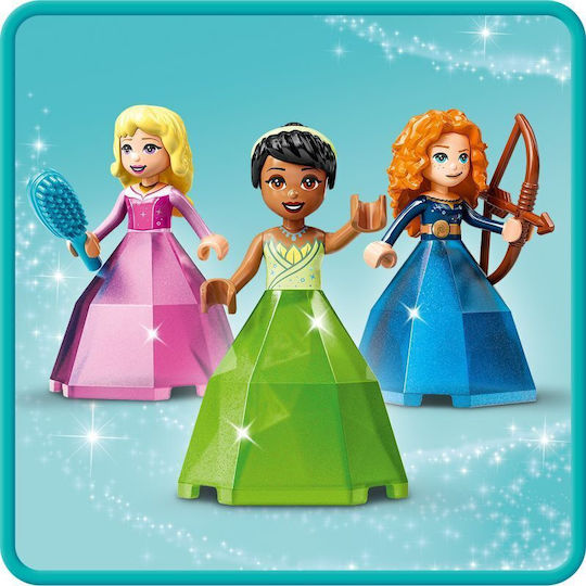 LEGO Disney Princess Aurora Merida și Tiana Creations Fermecate pentru 6+ Ani 558 Bucăți