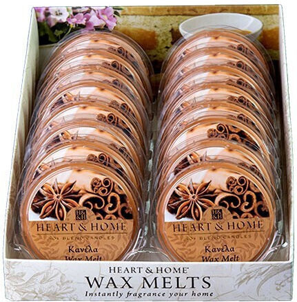 Heart & Home Weihnachtliches Raumduft Wax Melt mit Süßer Zimt Duft 275050202 26gr