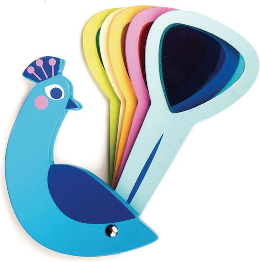 Tender Leaf Toys Ζωάκι Peacock Colours από Ξύλο για 18+ Μηνών