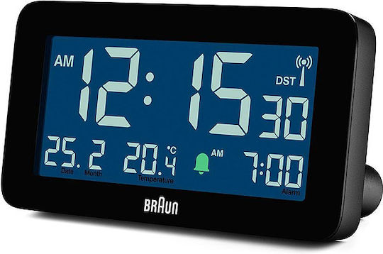 Braun Настолен Цифров Часовник с Будилник BC10B