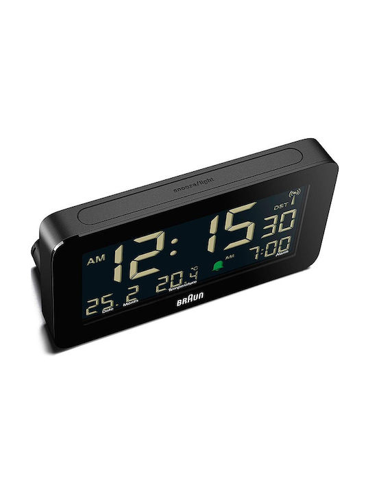 Braun Digitaler Tischuhr mit Wecker BC10B