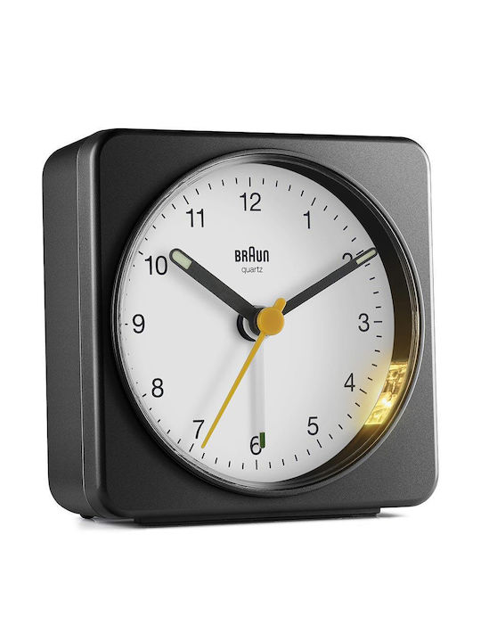 Braun Tabletop Clock with Indicators with Alarm Clock Black BC03BW