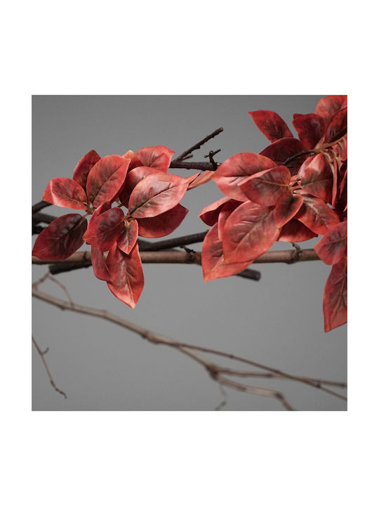 Ramură Decorativă Artificială Ficus Lyrata Roșu 113cm Supergreens