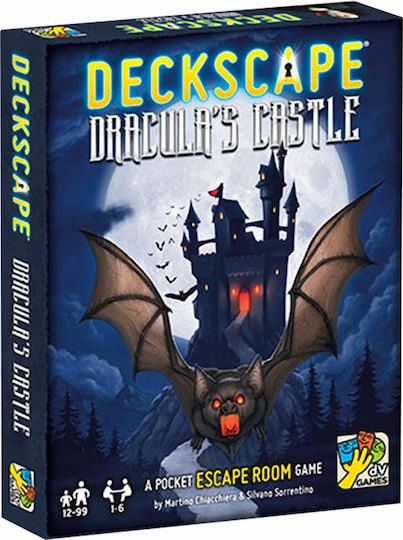 Настолна игра Deckscape: Dracula's Castle за 1-6 играчи 12+ години Da Vinci Games