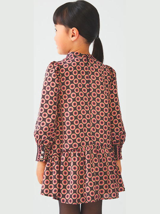 Rochie pentru Copii Mânecă lungă Satin Maro