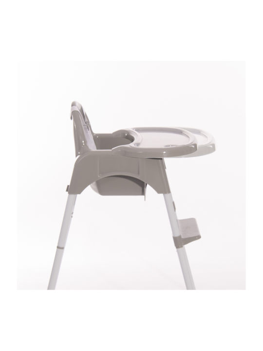 Lorelli Amaro Baby Highchair with Adjustable Height Cool Gray
