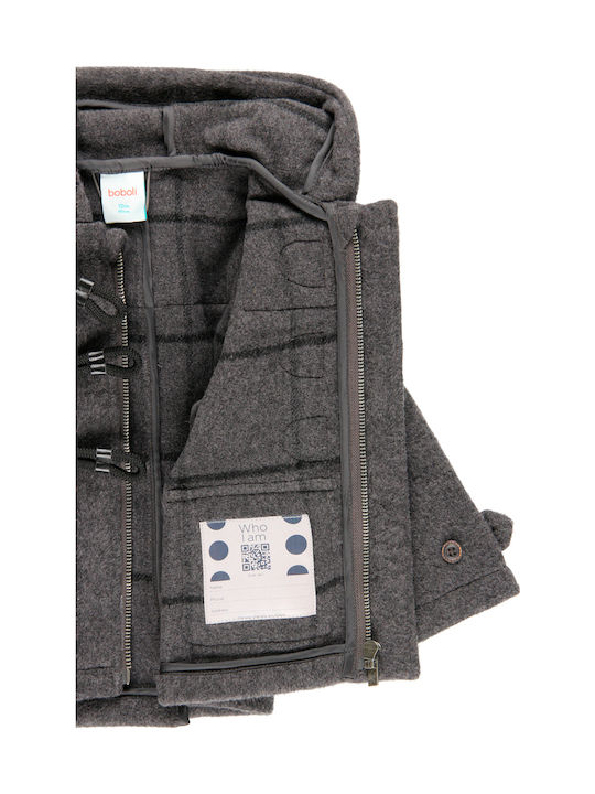 Kids' Coat Montgomery Long with Hood Gray