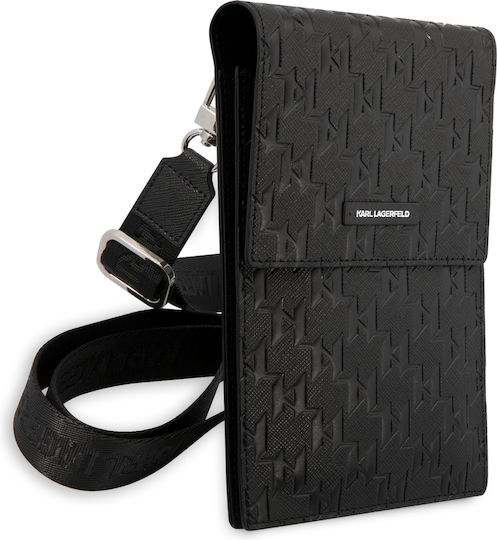 Karl Lagerfeld Wallet Monogram Plate Sock & Pouch Black KLWBSAMSMK