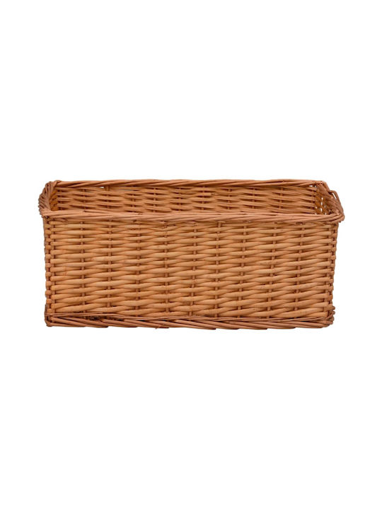 vidaXL Set of Decorative Baskets Straw Brown 4pcs