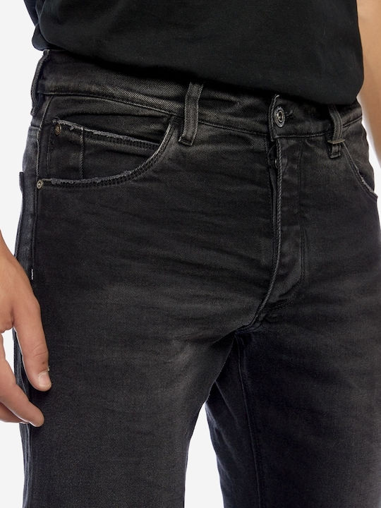 Men's Jeans Pants Elastic with Regular Fit Black