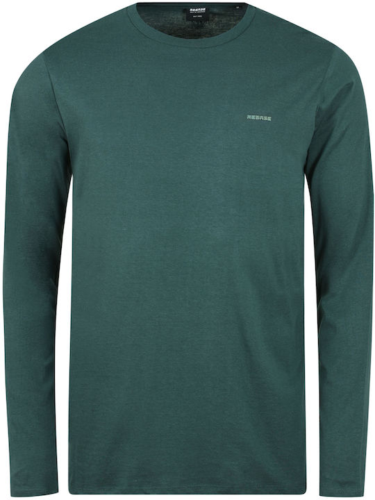 Double Herren Langarmshirt Forest Green