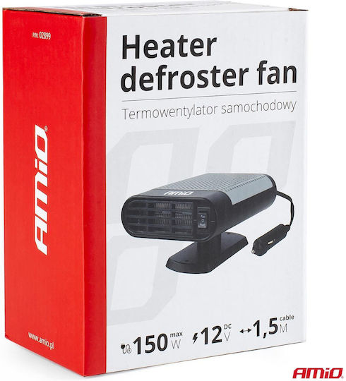 AMiO Αερόθερμo Αυτοκίνητου 12V 150W