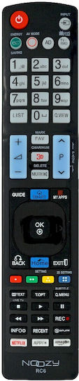 Noozy Compatible Remote Control Noozy RC1 for Τηλεοράσεις LG
