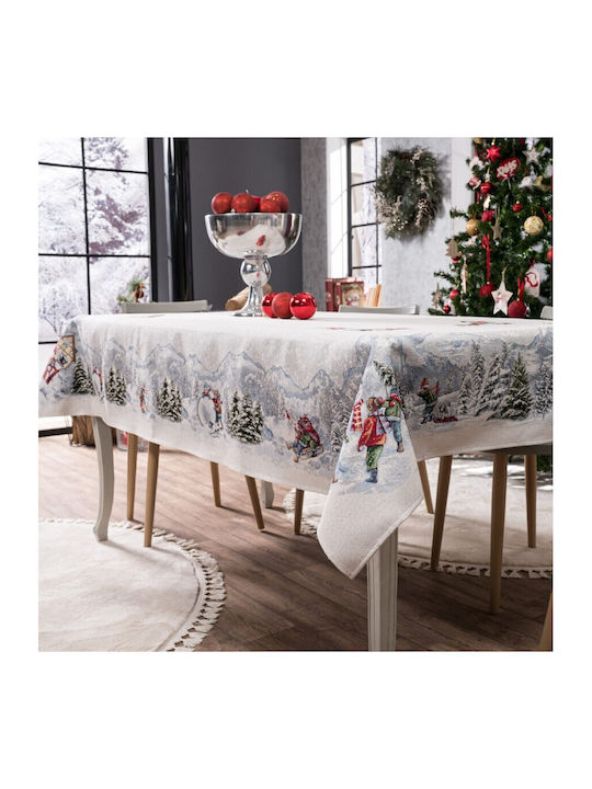 Teoran Christmas Fabric Tablecloth Ornament L180xW140cm