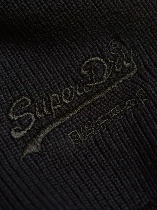 Vintage Logo Beanie Ανδρικός Σκούφος σε Μαύρο χρώμα