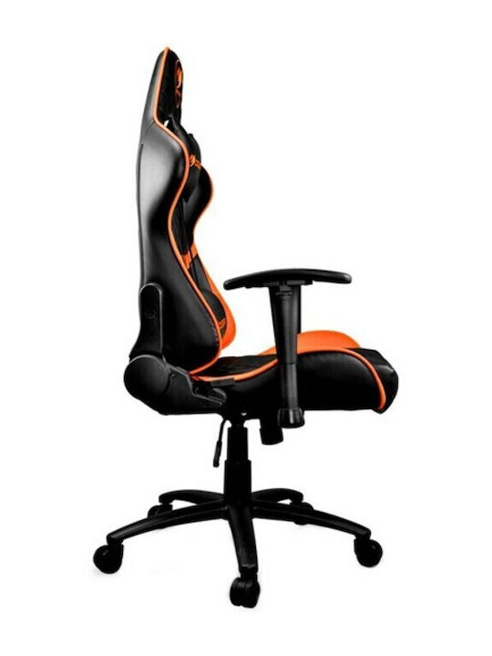 Cougar Armor One Καρέκλα Gaming Δερματίνης με Ρυθμιζόμενα Μπράτσα Πορτοκαλί