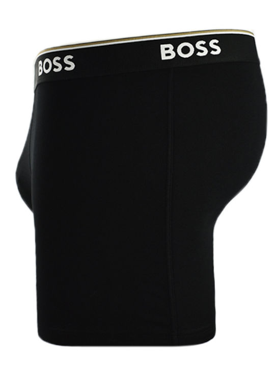 Hugo Boss Ανδρικά Μποξεράκια Μαύρα με Σχέδια 3Pack