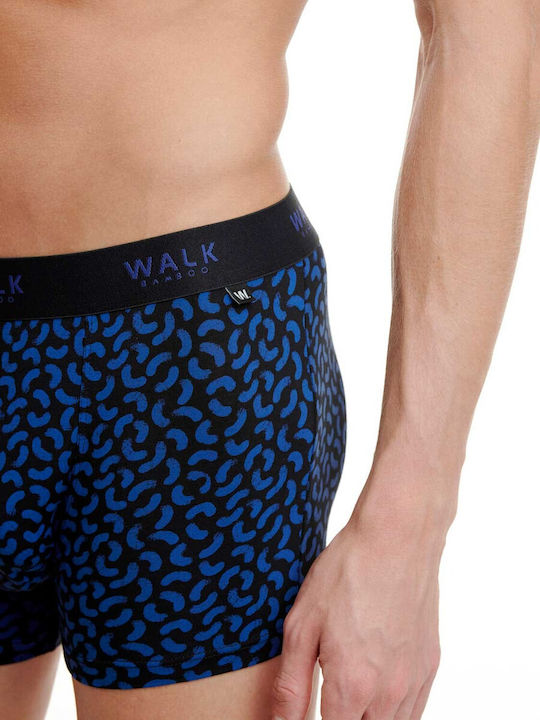 Herren Boxershorts Schwarz mit Mustern 1Packung