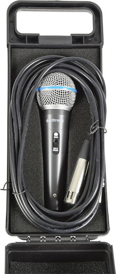 Citronic DM15 Δυναμικό Microphone XLR Handmade for Vocals in Gray Color