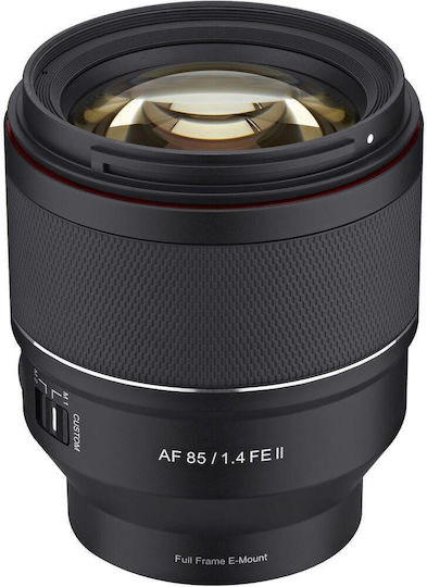 Samyang Full Frame Camera Lens AF 1,4/85 FE II Telephoto for Sony E Mount Black