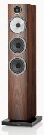 Bowers & Wilkins 704 S3 Ζεύγος Ηχείων Hi-Fi Δαπέδου 150W 3 Δρόμων Π16.5xΒ26.3xΥ92.5εκ. Καφέ