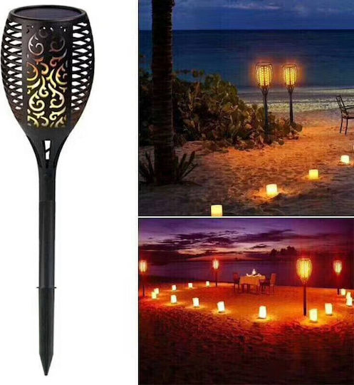 Spiked Solar Light Torch 0.88W with Warm White Light IP65