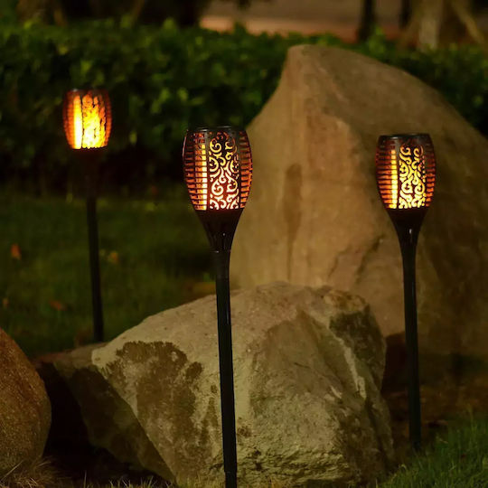 Spiked Solar Light Torch 0.88W with Warm White Light IP65