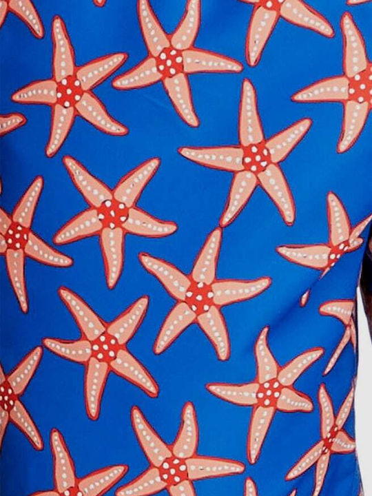 Ανδρικό Μαγιό Σορτς Μπλε με Σχέδια