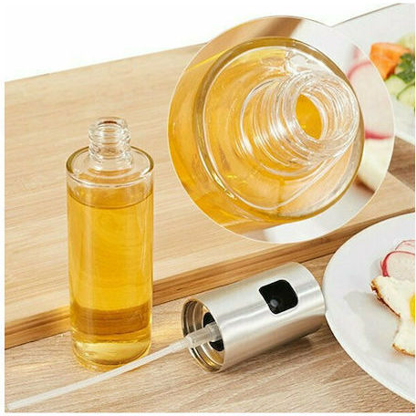 Oil Can Spray Plastic 100ml Gold