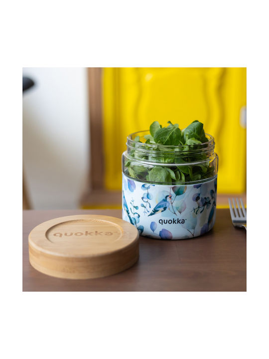 Quokka Glass Lunch Box Blue 820ml