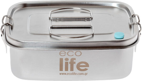 Ecolife Δοχείο Φαγητού Inox Ασημί 1lt