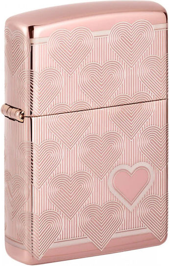 Zippo Ангажимент Пламък Ветроустойчив Heart Design