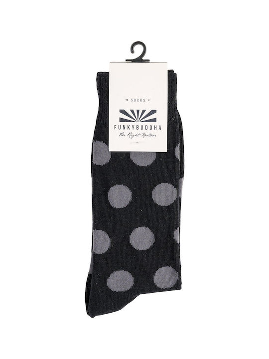 Funky Buddha Men's Patterned Socks Black