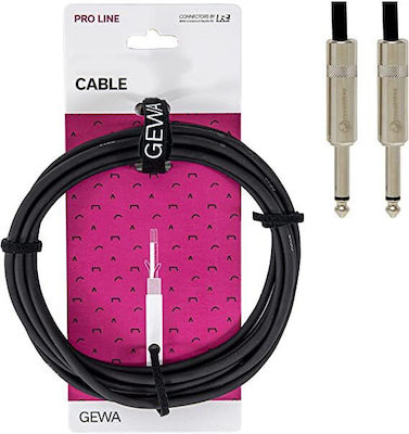 Alpha Audio 190.505 Kabel 6,3mm Stecker - 6,3mm Stecker 6m Schwarz (190.505)