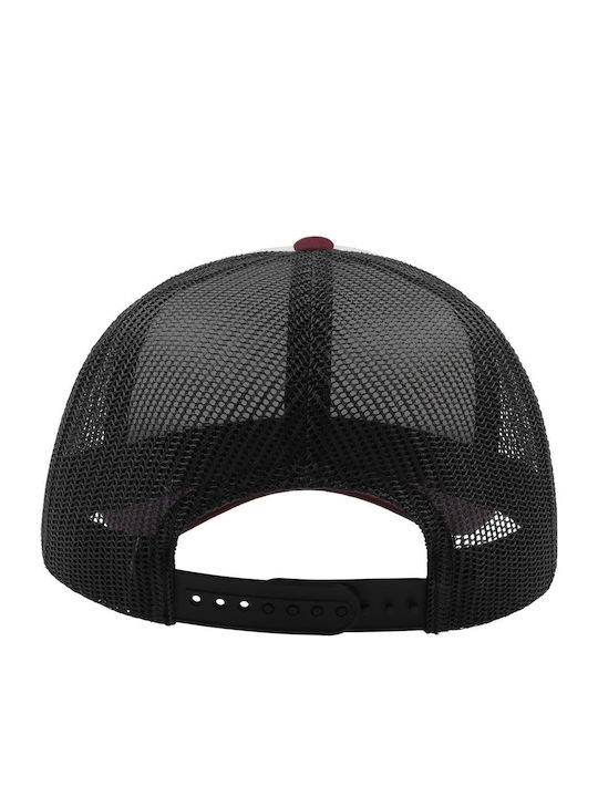 Rapper 847 Trucker Cap Black/White/Burgundy