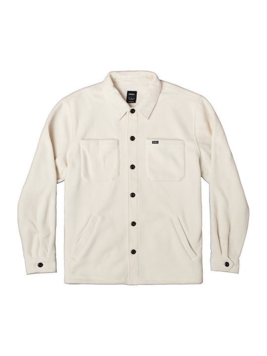 Μακρυμάνικo Overshirt Λευκό