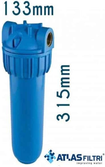 Atlas Filtri Medium Plus 3P MFO SX AB Sistem de Filtrare a Apei Singur Alimentare centrală / Sub blat Filtru cu Diafragmă ½" 13011
