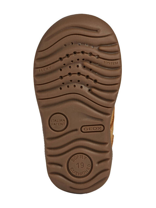 Macchia Anatomical Leather Kids Boots with Velcro Biscuit