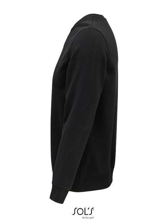 Sol's Comet Unisex Long Sleeve Promotional Sweatshirt Black
