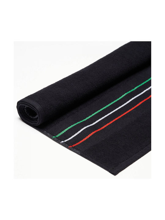 Leone Flag Black Gym Towel 100x40cm AC921