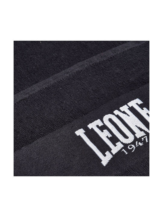Leone Flag Black Gym Towel 100x40cm