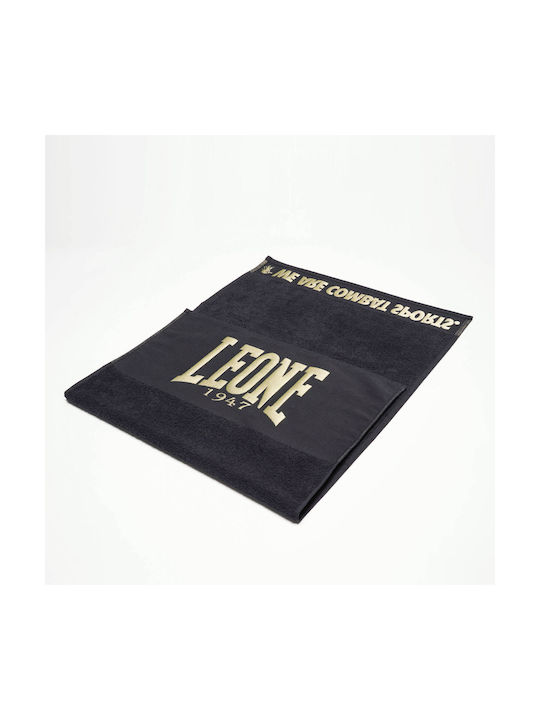 Leone DNA Black Gym Towel 88x52cm