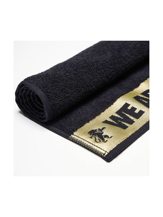 Leone DNA Black Gym Towel 88x52cm