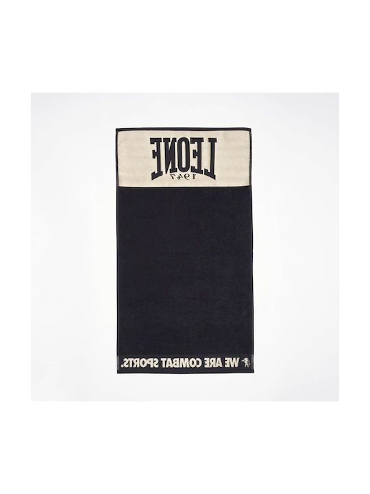 Leone DNA Black Gym Towel 88x52cm