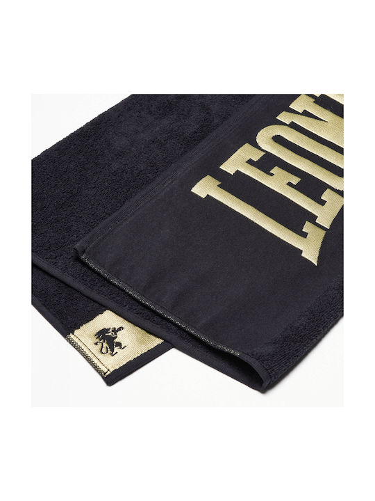 Leone DNA Black Gym Towel 88x52cm