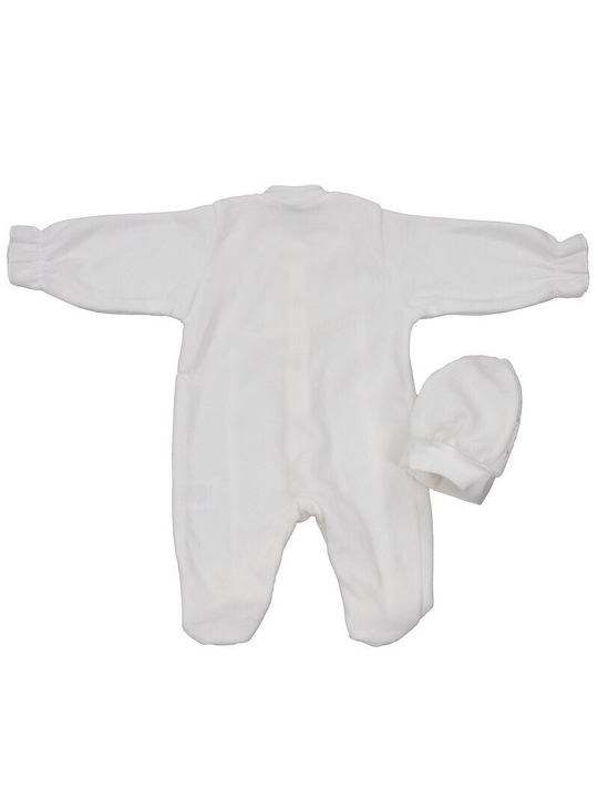 Bebelinna Baby Bodysuit Set Long-Sleeved with Accessories Ecru