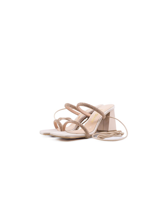 Lifeshoes Nude Strass Women's Anatomical Leather Sandals Beige Strass (752)