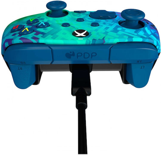 PDP Rematch Wired Gamepad for Xbox Series Glitch Green