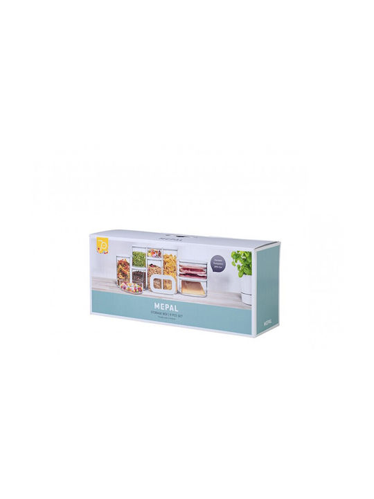 Mepal Plastic Lunch Box Modula Transparent 9pcs
