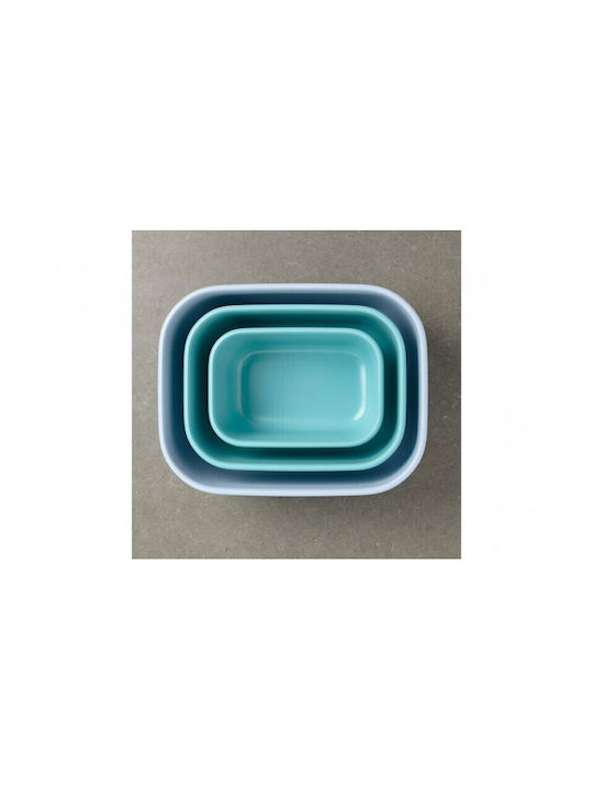 Mepal Plastic Lunch Box Cirqula Rectangular Nordic Blue 3pcs